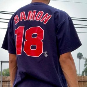 Red Sox Number (18) Jonny Damon Shirt